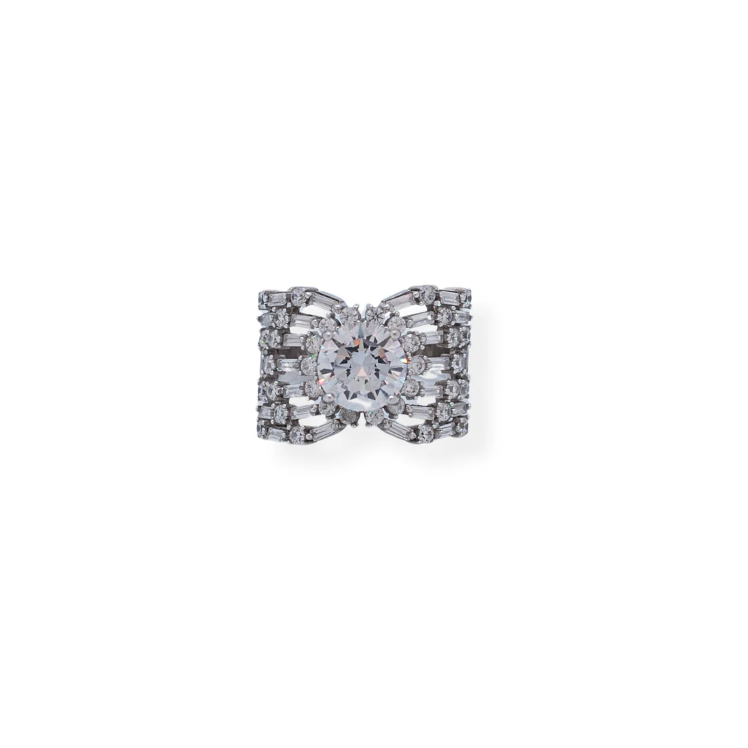 Sterling Silver Cz Ring