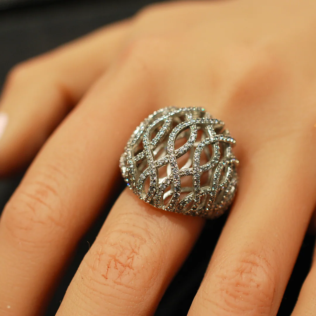 Sterling Silver Cz Ring - Image 3