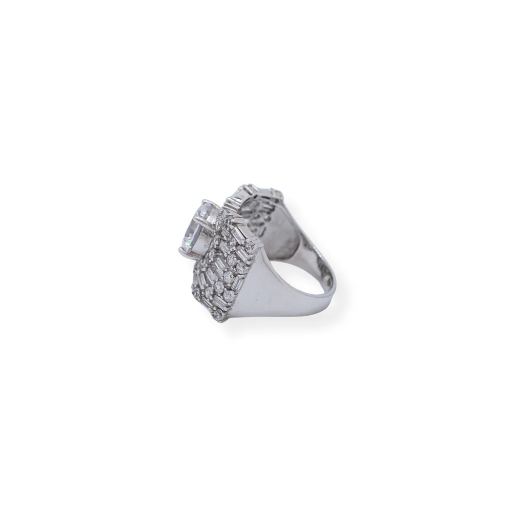 Sterling Silver Cz Ring - Image 2