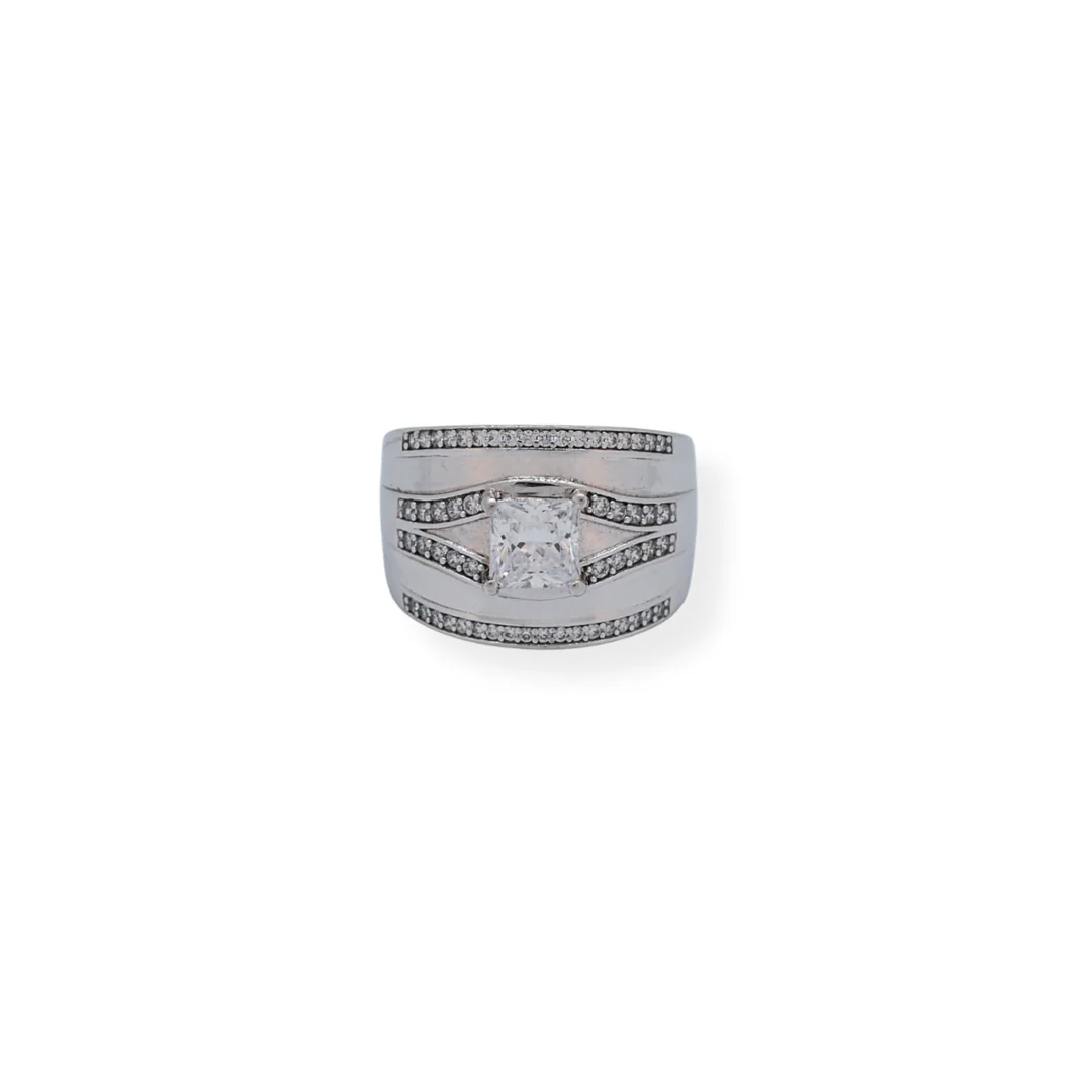 Sterling Silver Cz Ring