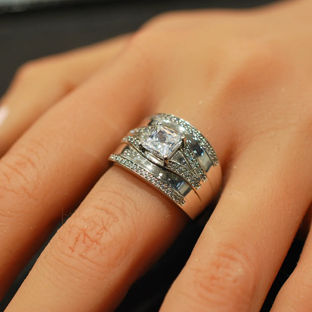 Sterling Silver Cz Ring - Image 3